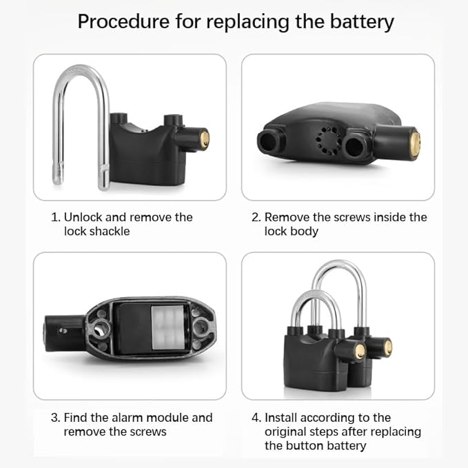Smart Alarm Lock – Anti-Theft Motion Sensor Security