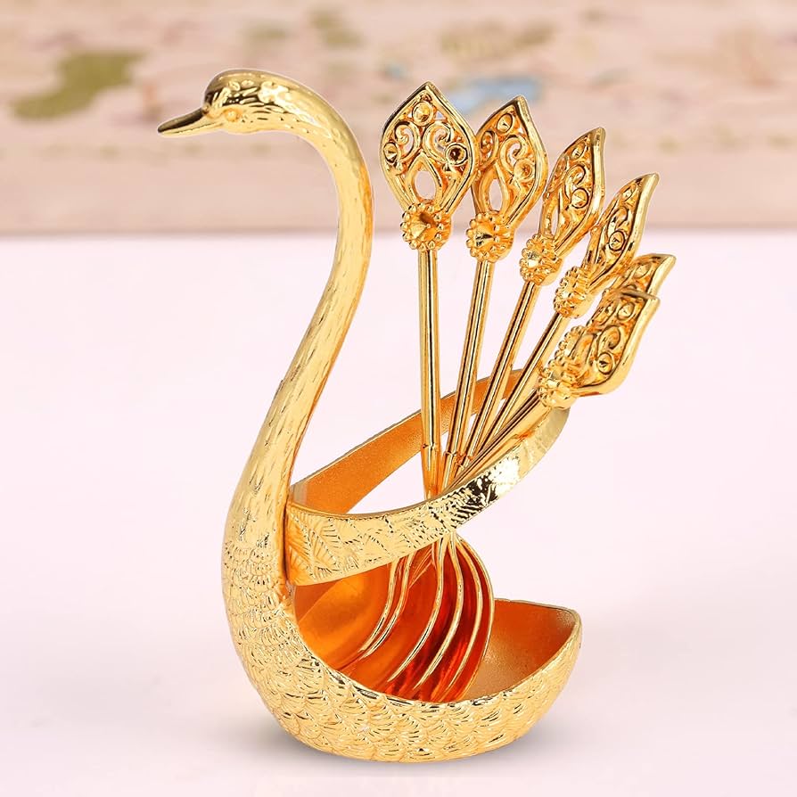 Golden Duck Spoon Set – Luxury Tea & Coffee Spoon Collection