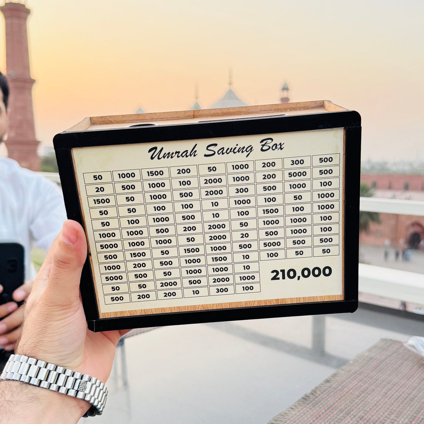 Umrah Saving Money Box – Handmade Premium Wooden