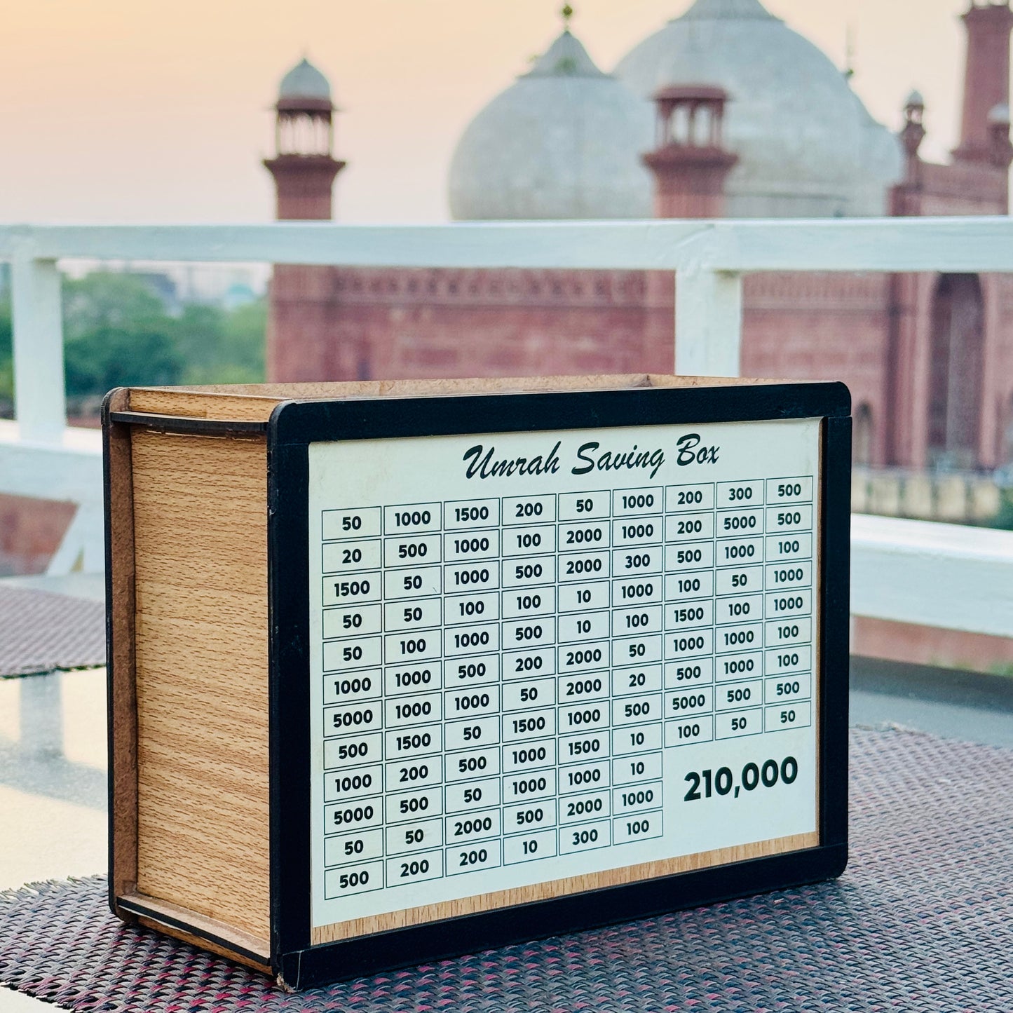 Umrah Saving Money Box – Handmade Premium Wooden