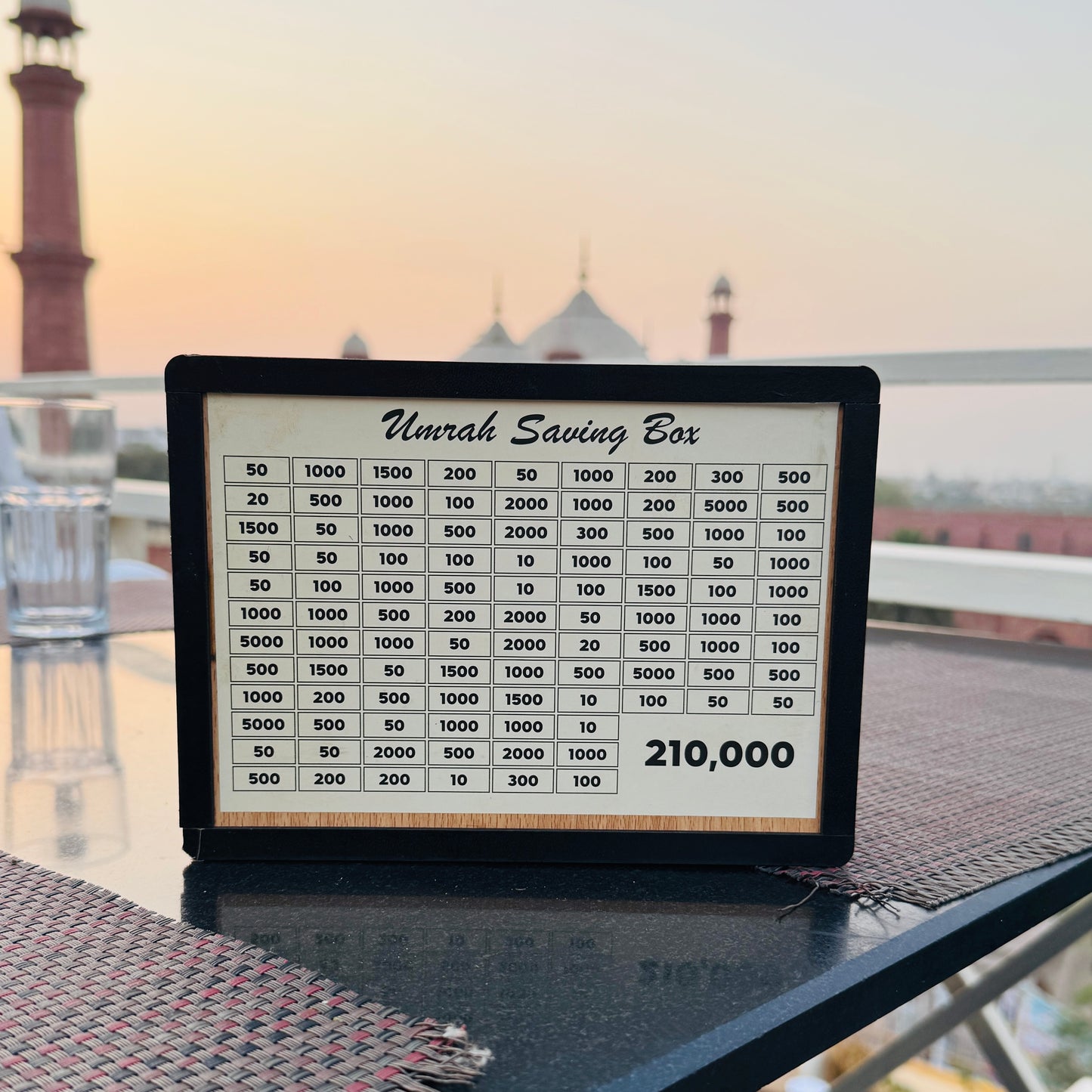 Umrah Saving Money Box – Handmade Premium Wooden
