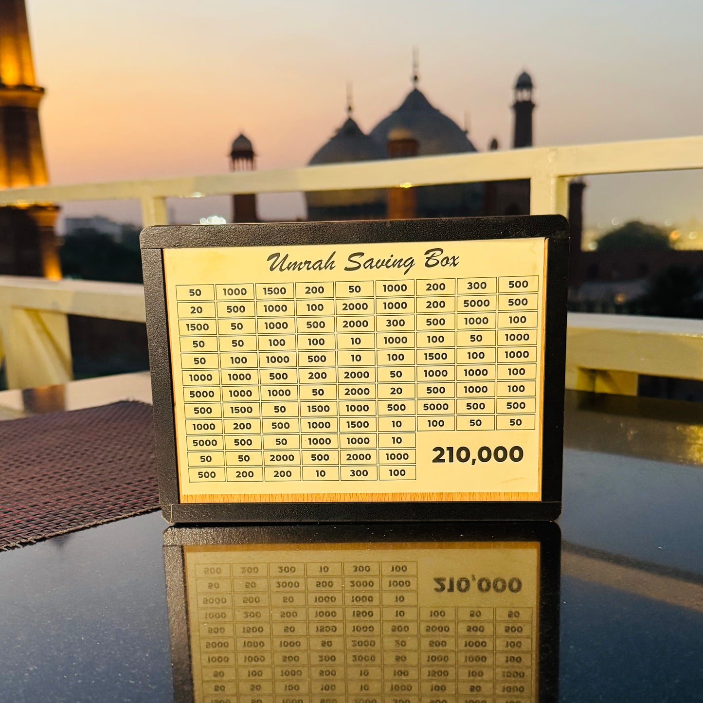 Umrah Saving Money Box – Handmade Premium Wooden