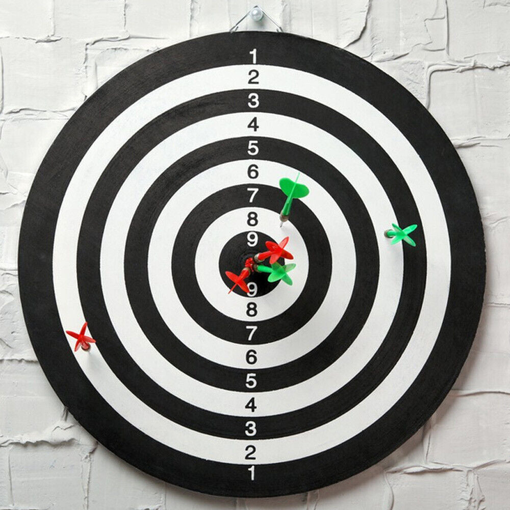 15" Dartboard Game Set with 6 Steel Tip Darts - Imported