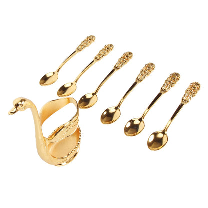Golden Duck Spoon Set – Luxury Tea & Coffee Spoon Collection