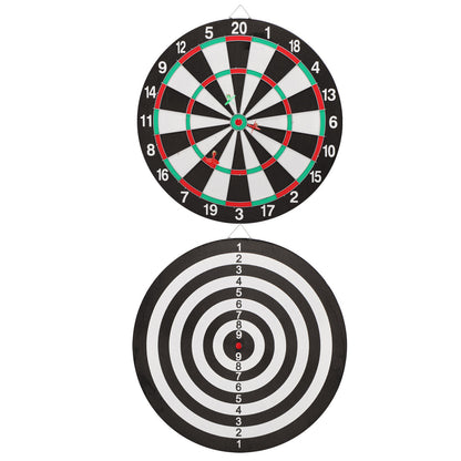 15" Dartboard Game Set with 6 Steel Tip Darts - Imported